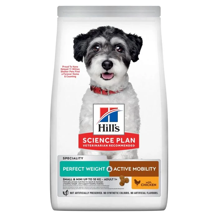 Hill's Science Plan Perfect Weight & Active Mobility Aliment Pour Petit Chien Adulte Au Poulet - 6Kg 3 Hill's Science Plan Perfect Weight & Active Mobility Aliment Pour Petit Chien Adulte Au Poulet - 6Kg