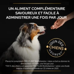 Purina PRO PLAN MULTIVITAMINS+ CHIEN ALIMENT COMPLEMENTAIRE - 67G 20 Purina PRO PLAN MULTIVITAMINS+ CHIEN ALIMENT COMPLEMENTAIRE - 67G -Magasin De Fournitures Pour Animaux Et Chiens PRO PLAN MULTIVITAMINS DOG SUPPLEMENT 67G 7 FR