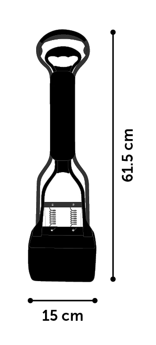 Flamingo Pelle Ramasse-crottes Easy Scoop Noir/gris L 15x12,5x61,5cm 4 Flamingo Pelle Ramasse-crottes Easy Scoop Noir/gris L 15x12,5x61,5cm – Image 2