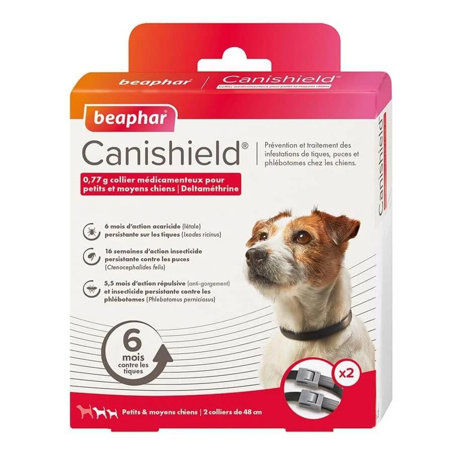Beaphar Canishield Colliers Petit Chien Contre Puces, Tiques, Moustiques 48 Cmx2 3 Beaphar Canishield Colliers Petit Chien Contre Puces, Tiques, Moustiques 48 Cmx2