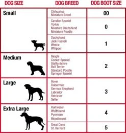 Botte De Protection Mikki T.4 -Magasin De Fournitures Pour Animaux Et Chiens dog boot sizing mikki