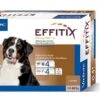Effitix Spot On Très Grand Chien 40 - 60 Kg 4 Pipettes -Magasin De Fournitures Pour Animaux Et Chiens effitix 40 60 x4france 1