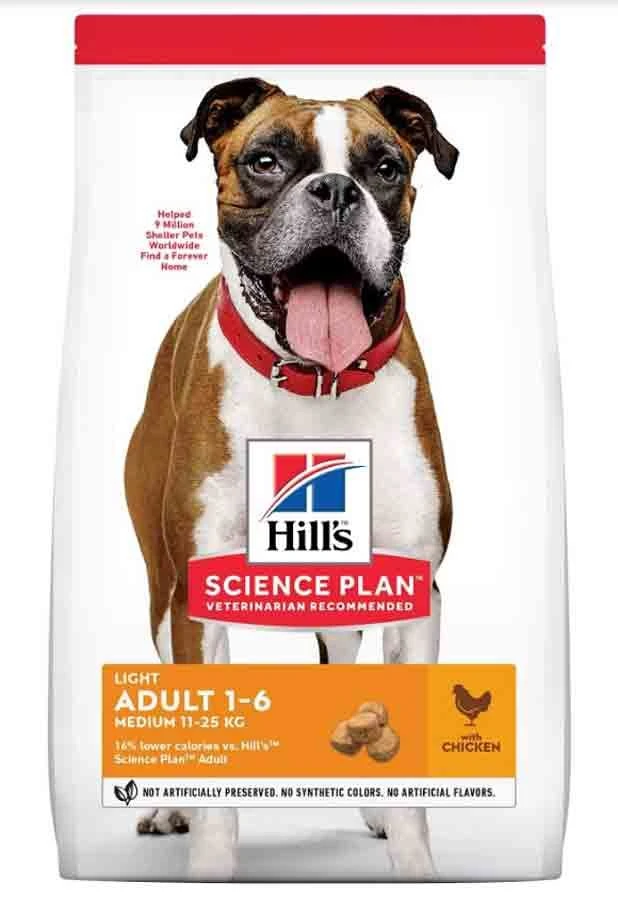 Hill's Science Plan Hill's Science Plan Canine Adult Light Medium Poulet 14 Kg