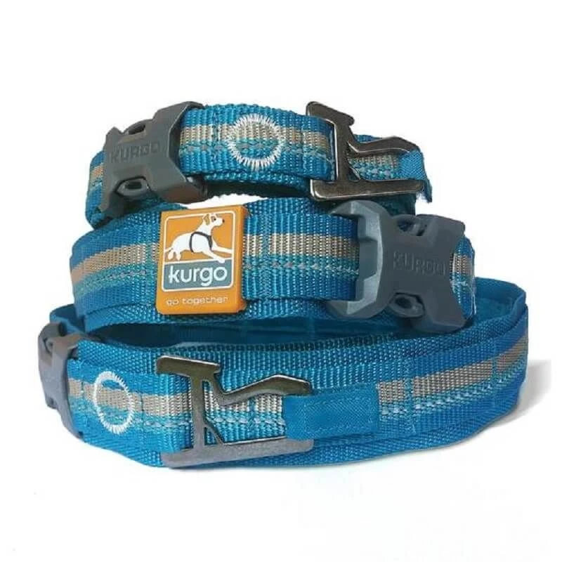 Kurgo Collier RSG Bleu Azur Pour Chien L 3 Kurgo Collier RSG Bleu Azur Pour Chien L