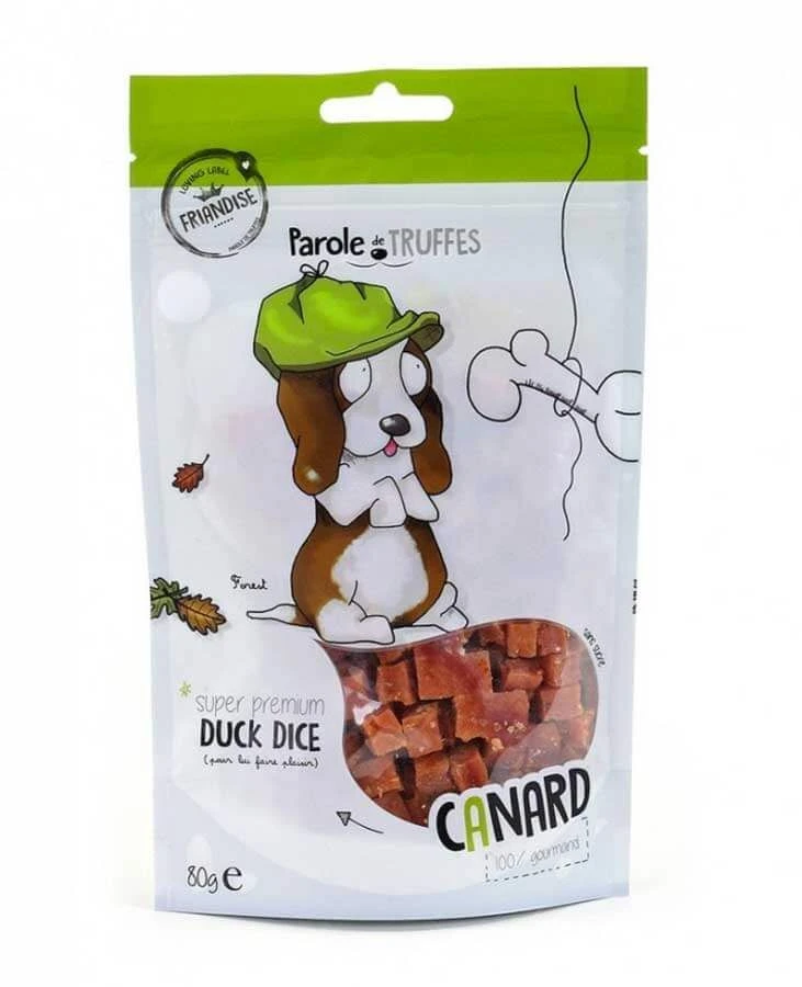 Parole De Truffes Friandises Cubes De Canard Pour Chien 80 G - Destockage 3 Parole De Truffes Friandises Cubes De Canard Pour Chien 80 G - Destockage