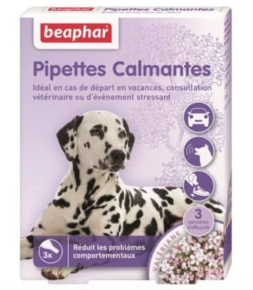 Beaphar Chien 3 Pipettes Calmantes 3 Beaphar Chien 3 Pipettes Calmantes