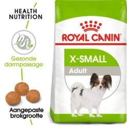 Royal Canin Extra Small Adult Pour Chien 1,5kg -Magasin De Fournitures Pour Animaux Et Chiens royal canin x small adult volwassen hond zeer kleine hondenrassen hero packshot 1