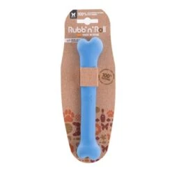Rubb'n'Roll Color Jouet Chien Os Bleu M