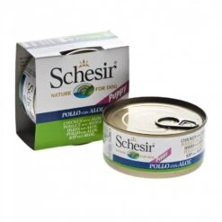 Schesir Puppy Poulet Avec Aloès En Gelée Pour Chien 10 X 150 G