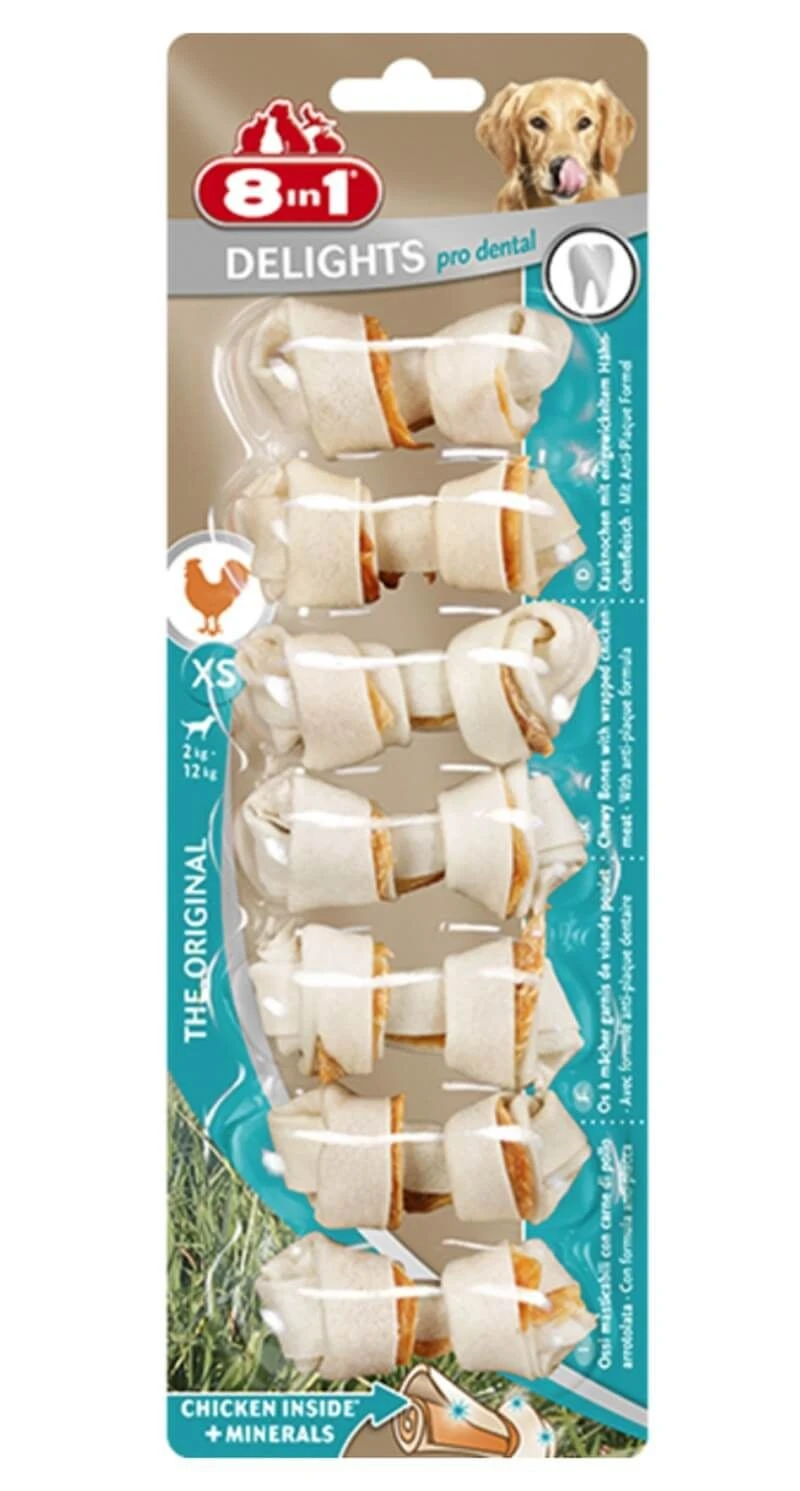 8in1 Delights Pro Dental Bone Pour Chien XS X 7 3 8in1 Delights Pro Dental Bone Pour Chien XS X 7
